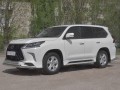 LEXUS LX450d-LX570 2015- (В обвесе TRD Superior) Защита переднего бампера d63 секция 75х42 дуга