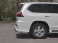 LEXUS LX450d-LX570 2015- (В обвесе TRD Superior) Защита заднего бампера уголки d76 секции