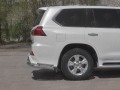 LEXUS LX450d-LX570 2015- (В обвесе TRD Superior) Защита заднего бампера уголки d76 секции-d42 секции