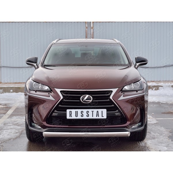 LEXUS NX 200 2014-2016 (кроме F-Sport) Защита переднего бампера d75х42 дуга LNXZ-002573