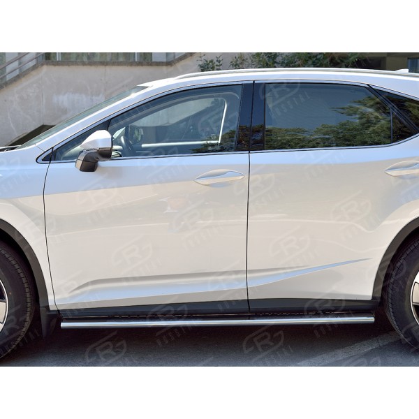 LEXUS RX200t 2015- Пороги труба 120х60 овал с проступью LRX2O-002371