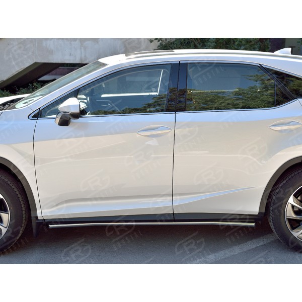 LEXUS RX200t 2015- Пороги труба  d42 секция (вариант 1) LRX2T-0023691