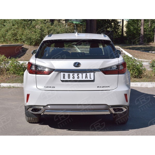 LEXUS RX200t 2015- Защита заднего бампера 75х42 дуга LRX2Z-002375