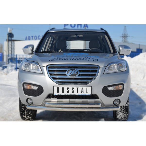 Lifan X60 2011-2016 Защита переднего бампера d63/d63 (дуга) LFZ-001235