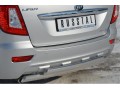 Lifan X60 2011-2016 Защита заднего бампера 75х42/75х42 овал (дуга) LFZ-001247