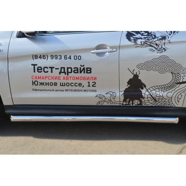 MITSUBISHI ASX 2012-2016 Пороги труба d63 (вариант 1) MAST-0013241