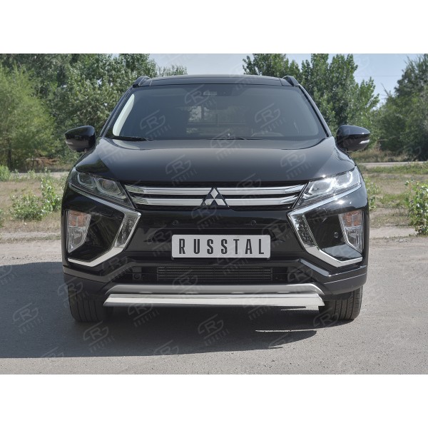 MITSUBISHI ECLIPSE CROSS 2018- Защита переднего бампера d75х42 дуга MEZ-003040