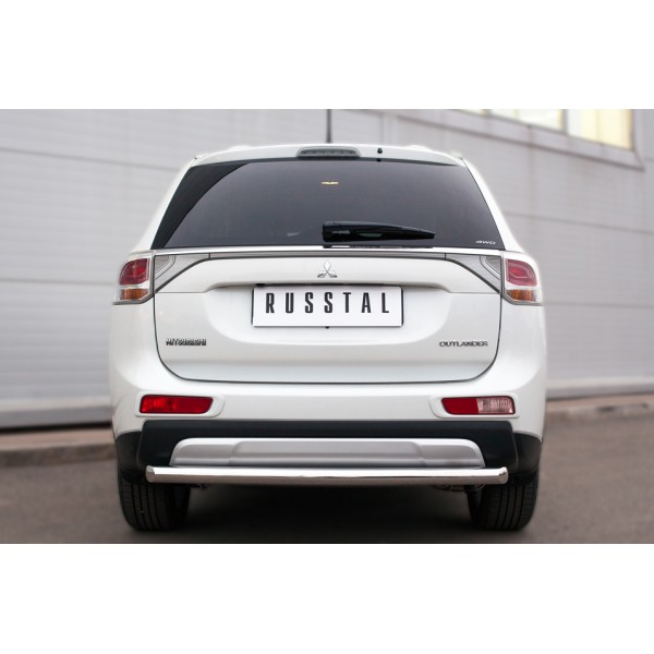 Mitsubishi Outlander 2014 Защита заднего бампера d63 (дуга) MORZ-001907