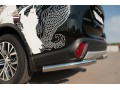 Mitsubishi Outlander 2015-2017 Защита заднего бампера уголки d63 (секции) MOZ-002116
