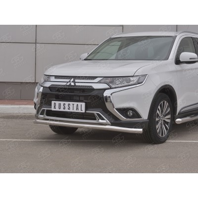 MITSUBISHI Outlander 2018- Защита переднего бампера d63 (секции) MOZ-003201