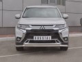 MITSUBISHI Outlander 2018- Защита переднего бампера d63 (секции) d42 (дуга) MOZ-003202