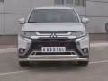 MITSUBISHI Outlander 2018- Защита переднего бампера d63 (секции) d75х42 (дуга) MOZ-003203