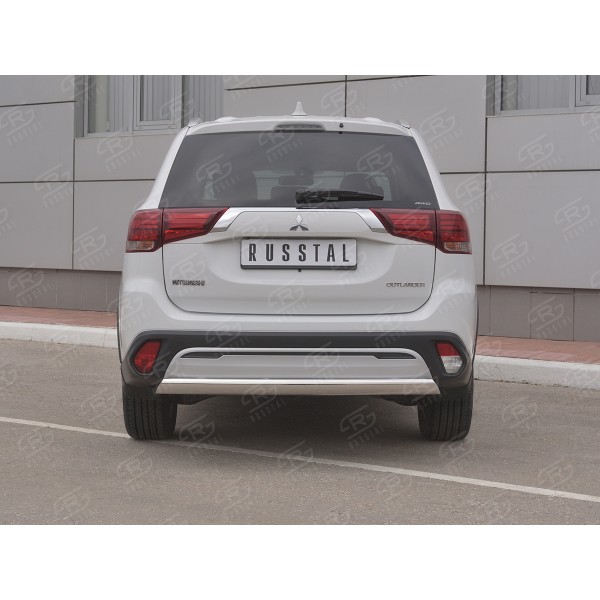 MITSUBISHI Outlander 2018- Защита заднего бампера d75х42 (дуга) MOZ-003210