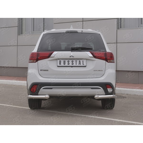 MITSUBISHI Outlander 2018- Защита заднего бампера уголки d63 (секции) MOZ-003213