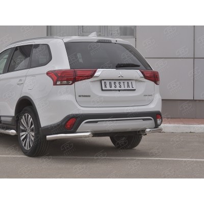 MITSUBISHI Outlander 2018- Защита заднего бампера уголки d63 (секции) MOZ-003213