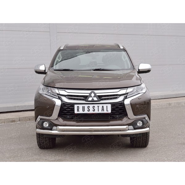 MITSUBISHI PAJERO SPORT 2016 Защита переднего бампера d63 секция-d63 дуга MPJSZ-002484