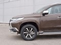 MITSUBISHI PAJERO SPORT 2016 Защита переднего бампера d63 секция-75х42 дуга MPJSZ-002485