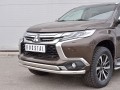 MITSUBISHI PAJERO SPORT 2016 Защита переднего бампера d63 секция-75х42 дуга MPJSZ-002485