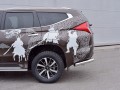 MITSUBISHI PAJERO SPORT 2016 Защита заднего бампера уголки d76 секция MPJSZ-002490