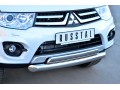 Mitsubishi Pajero Sport 2013-2015 Защита переднего бампера d76 (дуга) 75х42 (дуга) MPSZ-001578