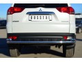 Mitsubishi Pajero Sport 2013-2015 Защита заднего бампера d63 (волна) d42 (уголки) MPSZ-001584