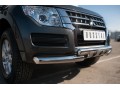 Mitsubishi Pajero 4 2014- Защита переднего бампера d76 (дуга) d76х2 (дуга)+клыки MPZ-002046