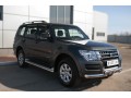 Mitsubishi Pajero 4 2014- Защита переднего бампера d76 (дуга) d76х2 (дуга)+клыки MPZ-002046