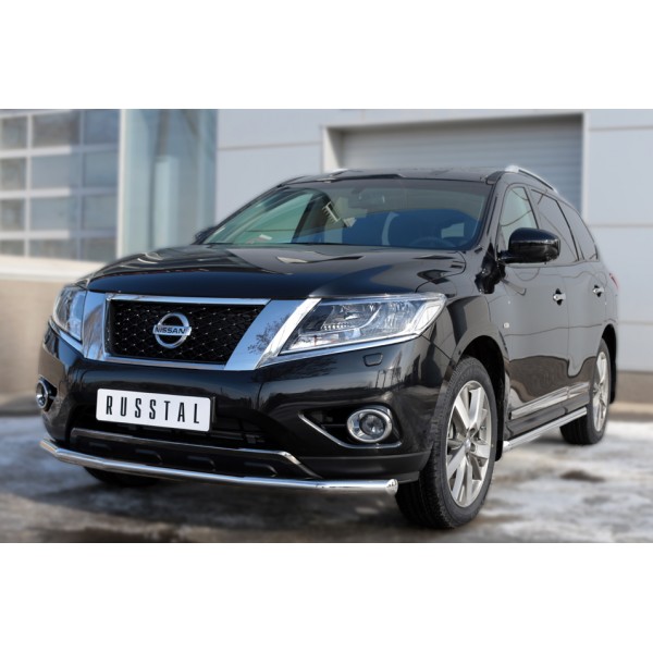 NISSAN Pathfinder 2014- Пороги труба d63 (вариант 1) NPT-0020201