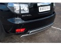Nissan Patrol 2010-2013 защита заднего бампера d75/42х75/42 овалы PAZ-000896