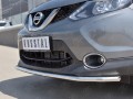 NISSAN QASHQAI 2015 SPB Защита переднего бампера d42 секция NQAZ-002305