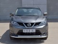 NISSAN QASHQAI 2015 SPB Защита переднего бампера d63 секция-d42 дуга NQAZ-002308