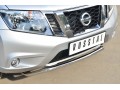 Nissan Terrano 2014- Защита переднего бампера d42 (волна) под машину NTRZ-001784
