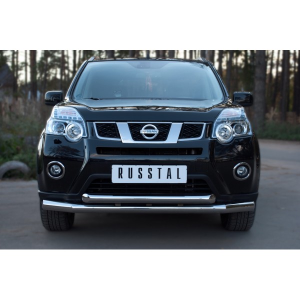 NISSAN X-Trail 2011-2014 защита переднего бампера d76/63 NTZ-000914