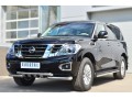 Nissan Patrol 2014- Защита переднего бампера d76 (дуга) d76х2 (дуга)+клыки PATZ-001728