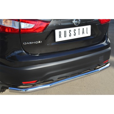 Nissan Qashqai 2014-2018 Защита заднего бампера d63 (секции) в т ч Сборка СПБ NQQZ-001797