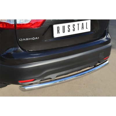 Nissan Qashqai 2014-2018 Защита заднего бампера d63 (дуга) в тч Сборка СПБ NQQZ-001798