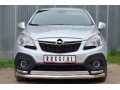 Opel Mokka 2013- Защита переднего бампера d63 (секции)/d42 (уголки) OMZ-001351