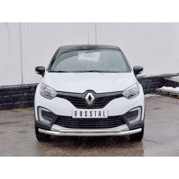 RENAULT KAPTUR 2016 Защита переднего бампера d63 секция-d42 дуга RKPZ-002463