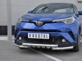 TOYOTA C-HR 2018- Защита переднего бампера d63 дуга-d63 уголки+клыки TCHZ-003025