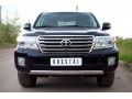 Toyota Land Cruiser 200 2012-2015 Защита переднего бампера d75х42 овал TLCZ-000512