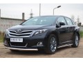 TOYOTA Venza 2013 Пороги труба d63 (вариант 1) TVT-0014781