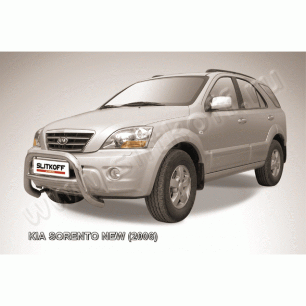 Защита переднего бампера Kia Sorento 2006-2009 (Низкая)