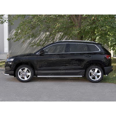 SKODA KAROQ 2020- Пороги труба d63 (вариант 1) SKKT-0034421