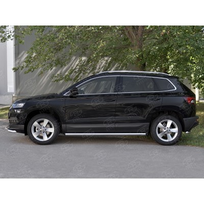 SKODA KAROQ 2020- Пороги труба d63 (вариант 2) SKKT-0034422