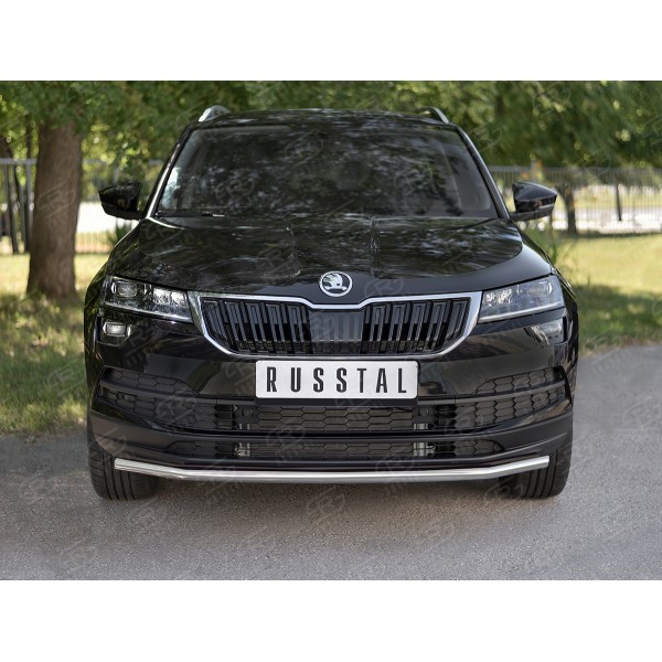 SKODA KAROQ 2020- Защита переднего бампера d42 секции SKKZ-003435