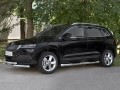 SKODA KAROQ 2020- Защита переднего бампера d63 секции-d63 уголки+клыки SKKZ-003439