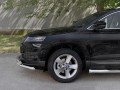 SKODA KAROQ 2020- Защита переднего бампера d63 секции-d63 уголки+клыки SKKZ-003439