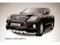 Защита переднего бампера с профильной защитой картера Lexus LX570 2012-2014