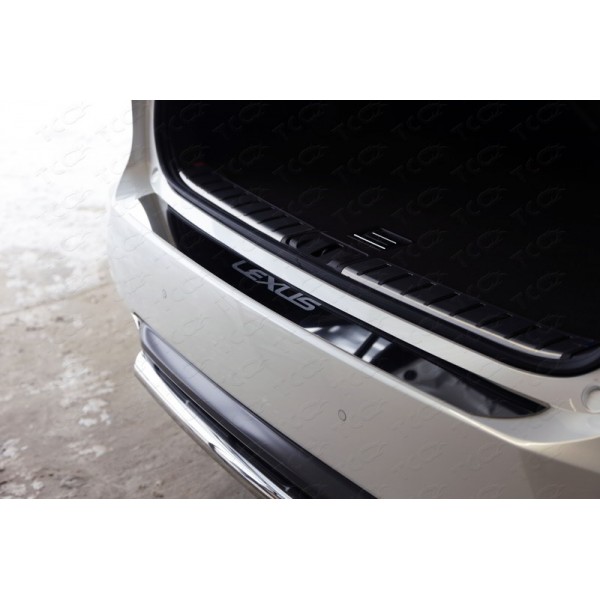 Накладка на задний бампер Lexus RX с 2015 (С логотипом)