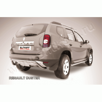 Защита заднего бампера Renault Duster 2010-2015 (Скобка)
